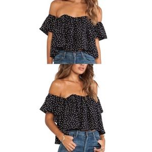 Black and White Crop Top